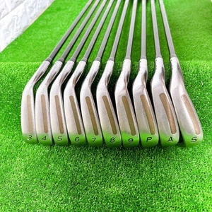 Taylormade 360 Iron Set 3I-9I.Pw 10 Piece Shaft F.T.G. + Flex S Used Left handed - Picture 1 of 10