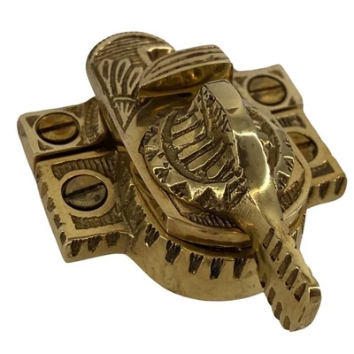 Victorian Style Sundial Motif Window Sash Lock Solid Brass - Image 1 of 4