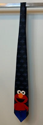 Corbata de cuello Sesame Street Elmo novedosa para hombre Elmo Wear azul y rojo Foto 1 de 2
