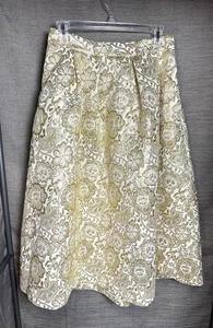 Lilly Pulitzer Dalsey Rock Gold Metallic Geblümt Blumen Brokat Größe 6 - Bild 1 von 12