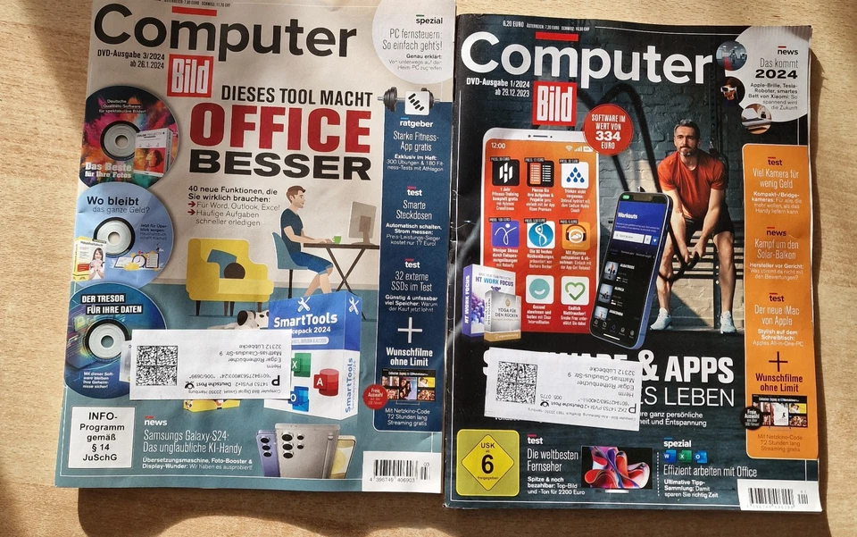 Computer Bild 2024 2 Hefte Das große Lernpaket, mit DVD - Zeitschrift Zeitung PC - Bild 1 von 1