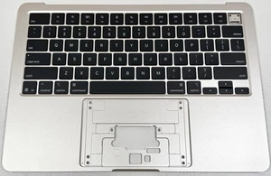 Apple MacBook Air 13" Starlight M4 2025 A3240 Keyboard Inner Top Case OEM NEW - Picture 1 of 9