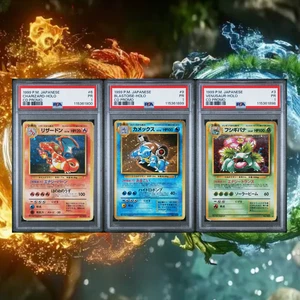 Pokémon 1999 CD japonés promoción #6 Charizard Venusaur Blastoise secuencial PSA 1 - Imagen 1 de 7