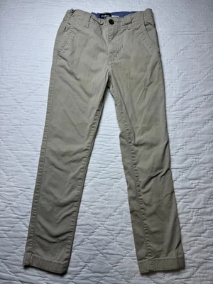 Pantalones chinos OshKosh B'gosh niños pierna recta caqui frente plano cintura talla 8 Foto 1 de 4
