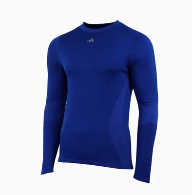 Adidas Techfit Longsleeve Thermoactive Training T-Shirt Blue Size Medium IM8612 - Imagem 1 de 2