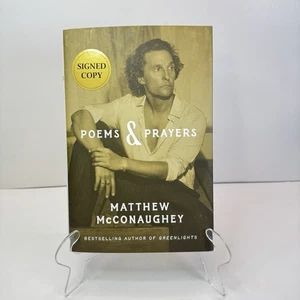 Gedichte und Gebete von Matthew McConaughey handsigniert HC 1. Auflage / Erstdruck NEU - Bild 1 von 5