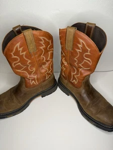Ariat Pro WorkHog Wide Square Toe Pull On Arbeitsstiefel Cowboystiefel Herren Gr. 11 D - Bild 1 von 15