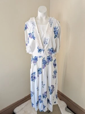 Vestido Floral Vintage Años 90 SL Moda Mujer 8 Crochet Cottagecore Modesta Abuela Foto 1 de 4