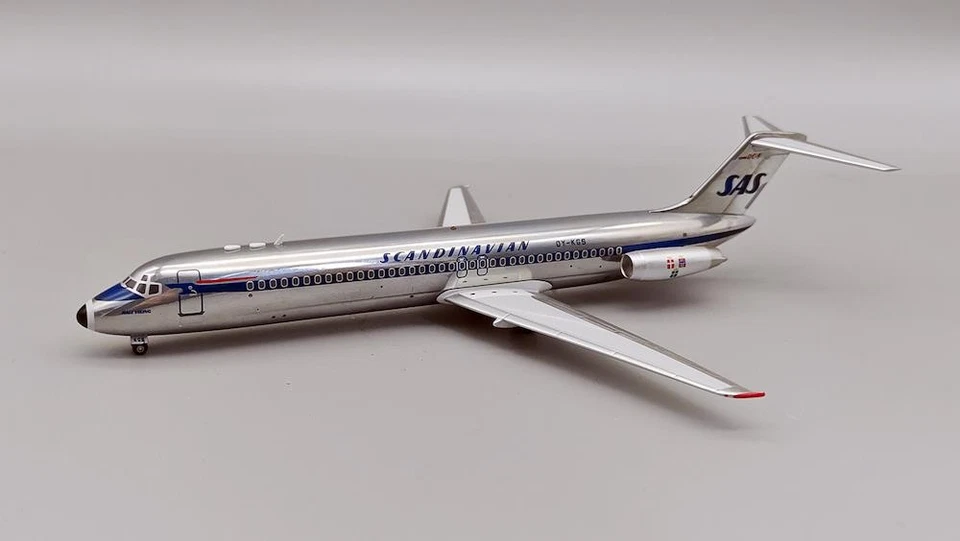 SAS DC-9-41 Oy-Kgs Lucidato con Supporto Mappa 1:200 Scala Inflight200 - Immagine 1 di 1