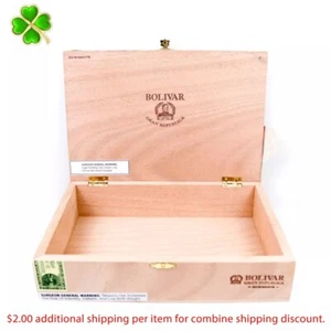 Caja de cigarros de madera vacía Bolívar Cofradia Gigante Gran República 10,5" x 7" x 2,5" - Imagen 1 de 12