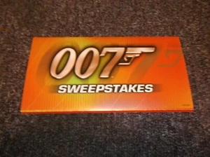 007 Lotterie forma inutilizzata 2000 Il mondo non basta DVD tie-in James Bond - Foto 1 di 3