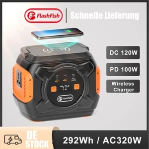 Flashfish A301 Tragbares Kraftwerk Solargenerator 320W 80000mAh für Zuhause NEU - Bild 1 von 15