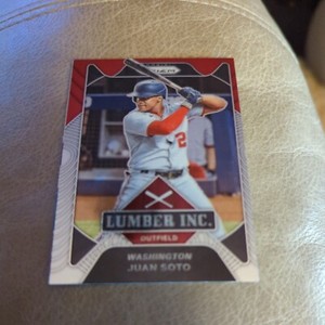 2021 Panini Prizm Lumber Inc. Juan Soto Washington Nationals #LI9