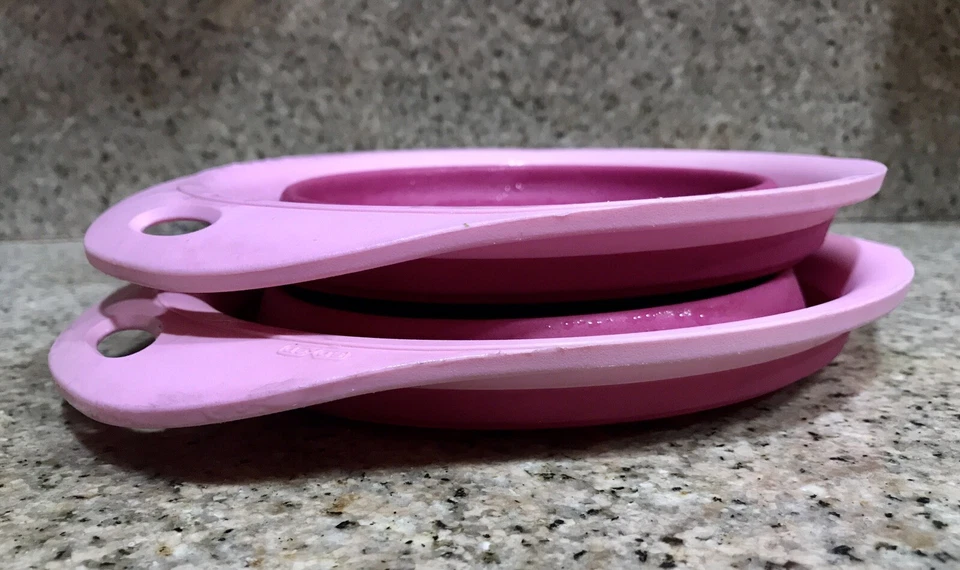 NUEVO Cuenco de Viaje Plegable Dexas para Mascotas, X-LARGE 4 TAZAS, Fucsia, Libre de BPA Foto 1 de 4