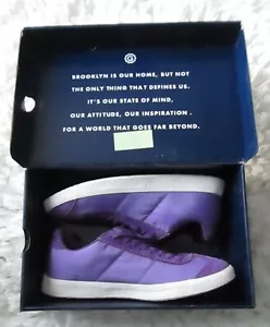 ZAPATILLAS DE MUJER HECHAS EN ITALIA GREATS BROOKLYN THE JOLIE NAILON/GAMUZA VIOLETA 8 NUEVAS EN CAJA - Imagen 1 de 13
