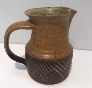 Jarra de leche de gres Carl Lindgren de mediados de siglo - Imagen 1 de 10
