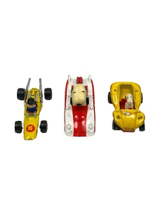 Aviva Snoopy Toys Diecast Toy Car 1956 Three Car LOT - Picture 1 of 18