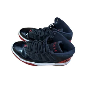 Zapatillas deportivas Jordan High Top charol negro rojo talla 12 - Imagen 1 de 5