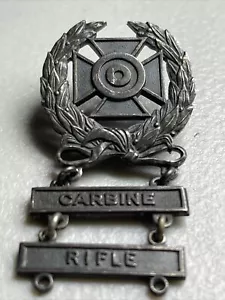 Antalya G.I. Sharpshooter Badge US Army “Sterling Silver” w/Carbine & Rifle Bars - Picture 1 of 12