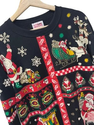 Cascanueces Vintage Cuello Redondo Feo Navidad Sudadera Foto 1 de 4