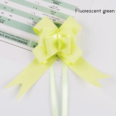 100 X Envolturas de flores de regalo de moño de cinta de arco para decoración de bodas Foto 1 de 4