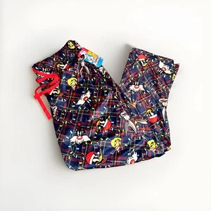 *GRATIS GESCHENK* Herren Pyjamahose Urlaub Looney Tunes Lounge Nachtwäsche XL Tweety - Bild 1 von 5