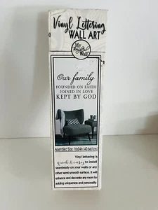 My Thoughtful Wall Vinyl Lettering Wall Art OUR FAMILY Inspiration Faith New Box - Picture 1 of 3