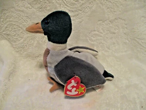 Vintage~Ty Beanie Babies~Jake the Duck~1997~Mint Tag~Tush Tag #453~Tag Errors - Picture 1 of 11