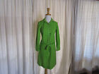 vintage corky craig 1960's dress sz XS Long sleeves Acid Green