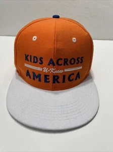 Orange Hat Cap - Kids Across America U-Know - Embroidered Snapback Baseball - Picture 1 of 6
