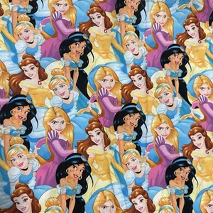 Princess Packed Disney For Springs Creative Cotton Fabric By the Yard 44" w 34" - Bild 1 von 3