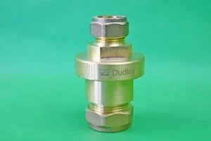 Dudley Ltd DN15 Messing Kompressionsreduzierrohrunterbrecher 22 mm x 15 mm - Bild 1 von 3