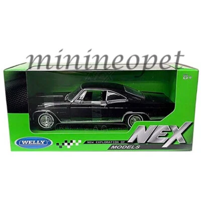 Chevrolet Impala SS 396 1965 Welly 22417 1/24 diecast modelo coche negro Foto 1 de 2