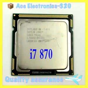 i7 870 Free shipping Intel Core 2.93GHz SLBJG 8M LGA 1156 CPU Processor - Picture 1 of 3