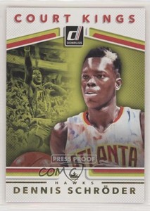 2017-18 Panini Donruss Court Kings Press Proof Dennis Schroder #9