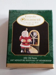 Hallmark 1997 Jolly Old Santa - KOC Membership Miniature Ornament - NEW   - Picture 1 of 3