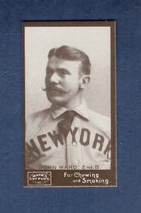 John Monte Ward, Giants HOF'er ~ 1895 Mayo Cut Plug N300 (REPRINT 1986) NM