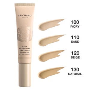 Srichand Foundation Coverage Makeup Skin Essential Fine Smooth Facial SPF50 30ml - Picture 1 of 12