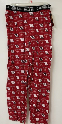 Dale Earnhardt  Jr. #8 Nascar Budweiser Red Lounge Pants Men's  Large   C Cover