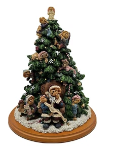 Danbury Mint BOYDS BEARS The Christmas Tree Lights Up 13" x 10" - Picture 1 of 24