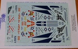 Microscale Decal Maßstab 1:48 #MS48-1047 / F/A-18E & F Hornets: VFA-143 & VF A-11 - Bild 1 von 1