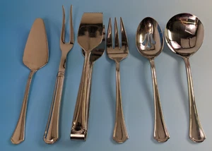 Arlington Newton, Reed & Barton Stainless Flatware 6 Pc Serving Set - Picture 1 of 8