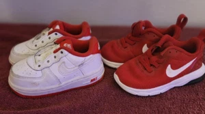 Nike Air Force One Toddler Size 5C Sneakers Shoes TWO pair of shoes - Picture 1 of 4