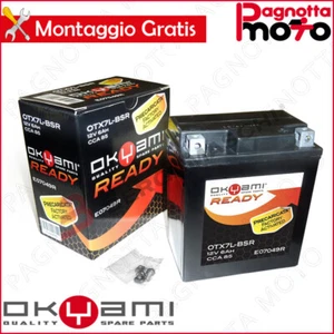 BATTERIA OKYAMI OTX7L-BSR YTX7L-BS PRECARICATA SIGILLATA DERBI GPR 125 2009> - Imagen 1 de 1