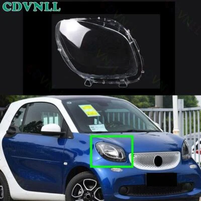 For Benz Smart W451 Fortwo Forfour 2016-19 Right Headlight Lens Cover Lampshade - Image 1 of 4