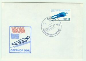 Germany 1985(Jan.22)24th World Luge Championship FDC Cover. Sports, Luge Cachet.