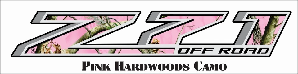 Z71 Decal Chevy GMC Pink Camo 4x4 Sierra 1500 2500 3500 girl - Image 1 of 1