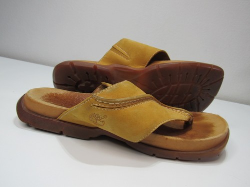 Timberland sandali donna pelle marrone SMART sistema comfort taglia 6M 14316 boho