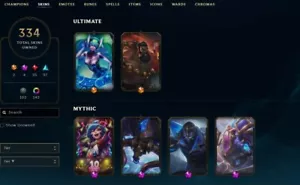 League Main Riot-Account (active since 2012), 334 Skins, high elo for many years - Bild 1 von 24