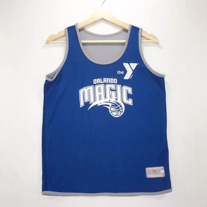 Authentic Score Boys Large Tank Top Orlando Magic YMCA Reversible Jersey Blue - Picture 1 of 6